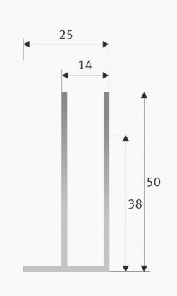 Side guides UL38 UL50 for roller blinds Side guides UL38 UL50 for roller blinds