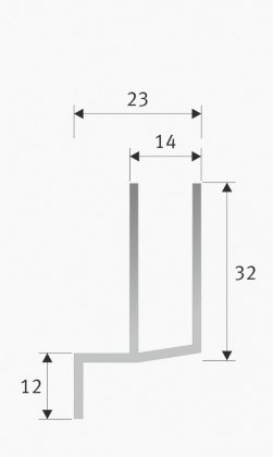 Side guide Y32 for roller blinds Side guide Y32 for roller blinds
