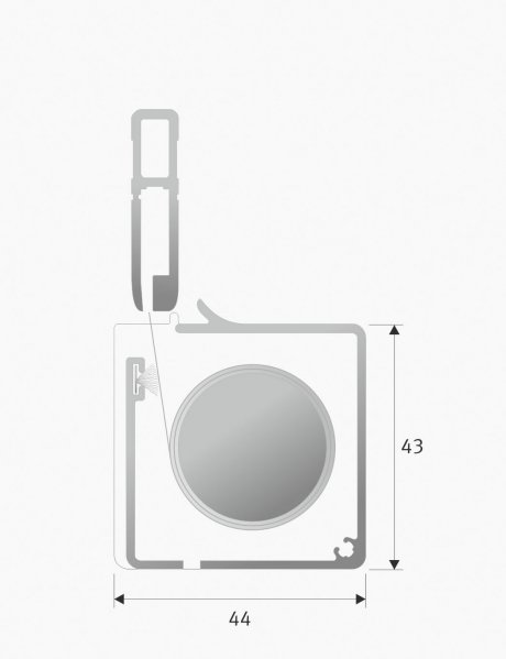 Lux-Line roller blind head box C1 Lux-Line roller blind head box C1