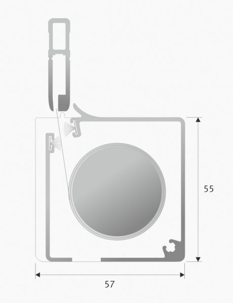 Lux-Line roller blind head box C2 Lux-Line roller blind head box C2