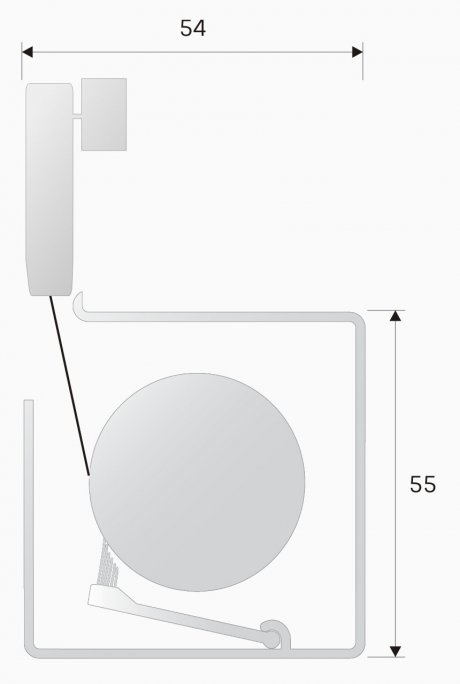 Head box of opposite pull blinds for spring operated blind Head box of opposite pull blinds for spring operated blind