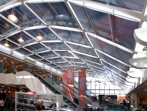 electrical opposite pull blinds with film hangings under horizontal glass roof electrical opposite pull blinds with film hangings under horizontal glass roof