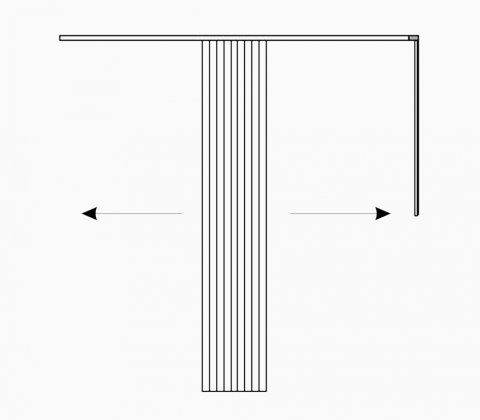 Vertical blind centrical Vertical blind centrical