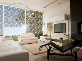 Rollos mit bedruckter Sonnenschutz-Folie Multifilm Dekor Goa Rollos mit bedruckter Sonnenschutz-Folie Multifilm Dekor Goa