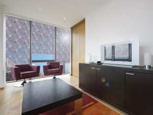 Rollos mit bedruckter Sonnenschutz-Folie Multifilm Dekor Den Haag