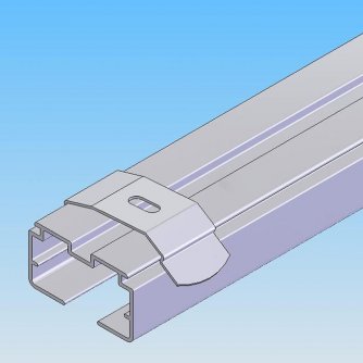 Lamellenvorhang Montage mit Clips an die Decke Lamellenvorhang Montage mit Clips an die Decke