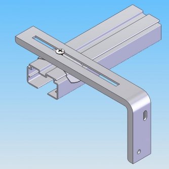 Lamellenvorhang Montage mit Wandwinkel an die Wand Lamellenvorhang Montage mit Wandwinkel an die Wand