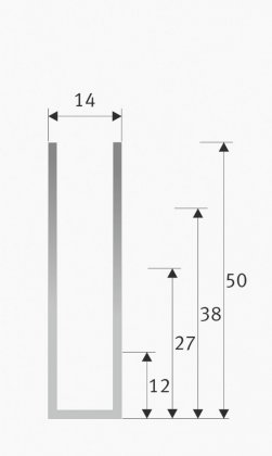 Seitenführung U12 U27 U38 U50 für Rollos