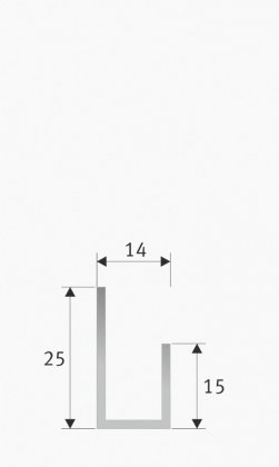 Seitenführung U15/25 für Rollos Seitenführung U15/25 für Rollos